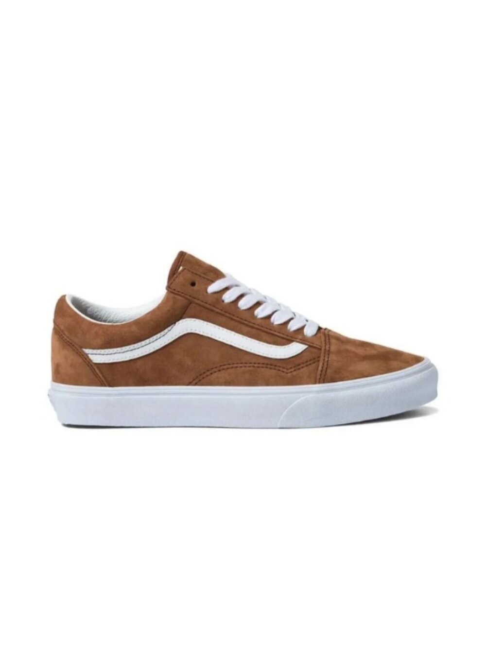 Vans Old Skool Pig Suede Brown White Sneakers 10